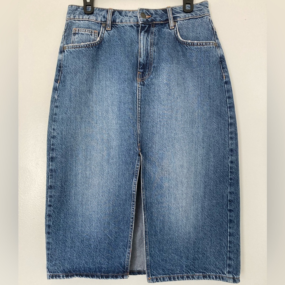 Classic Blue Denim Pencil Skirt - Small Women Jeans